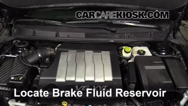 2010 Buick LaCrosse CXL 3.0L V6 Liquide de frein Ajouter du liquide